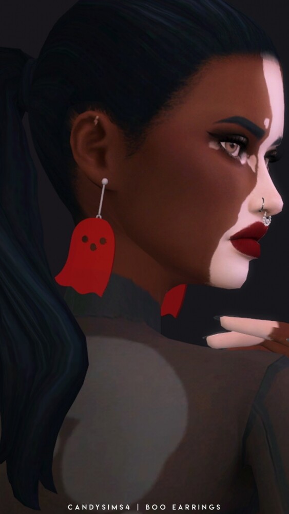 Sims 4 BOO EARRINGS at Candy Sims 4