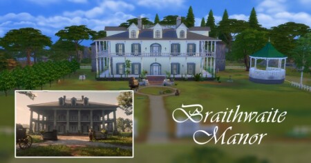 Braithwaite Manor RDR2 by SilverAshSims at Mod The Sims