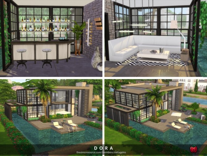 Sims 4 Dora house by melapples at TSR