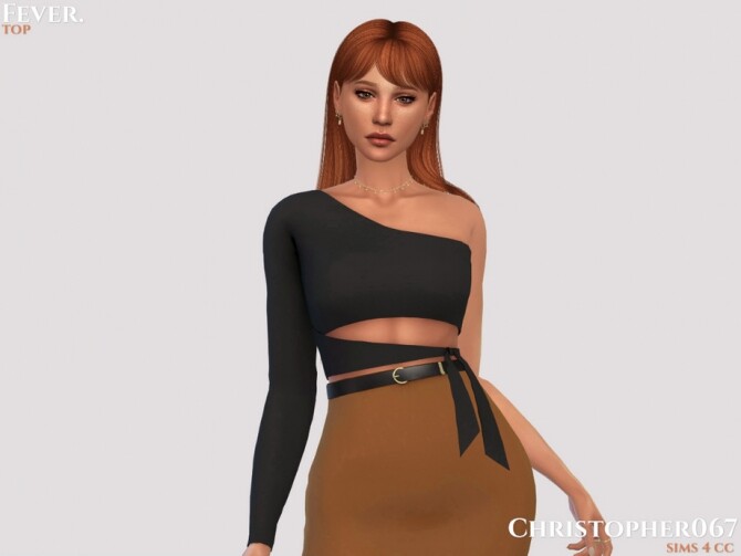 Sims 4 Fever Top by Christopher067 at TSR