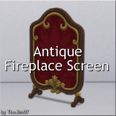 Antique Fireplace Screen by TheJim07 at Mod The Sims