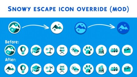 Snowy Escape icon override by Louisim-yt at Mod The Sims