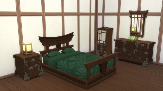 Sims 4 Asian Bedroom from TS3 by TheJim07 at Mod The Sims