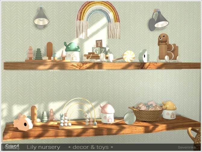 Sims 4 Lily nursery decor & toys by Severinka at TSR