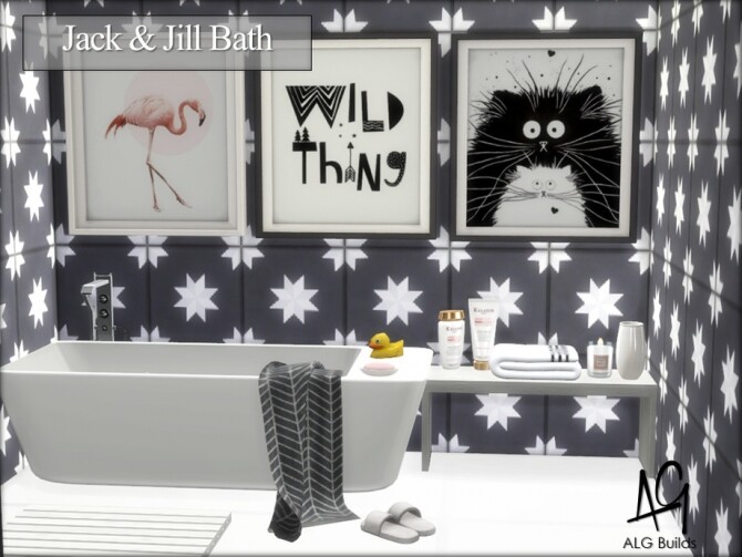Sims 4 Jack and Jill Bath by ALGbuilds at TSR