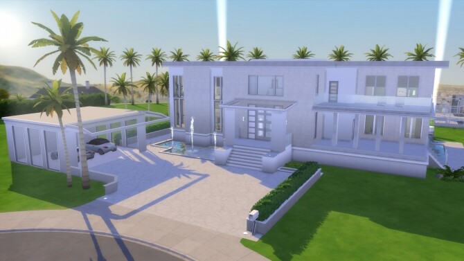 Sims 4 Del Sol Valley Boujie Modern Mansion by govier at Mod The Sims