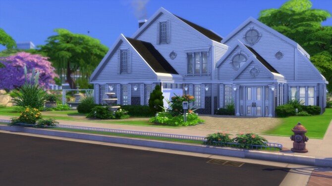 Sims 4 A Suburban Family Home by MarVlachou at TSR