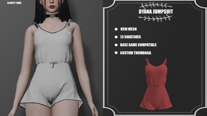 Sims 4 Dyana jumpsuit at Clarity Sims