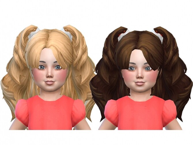 Sims 4 Long hair child and toddler at Trudie55