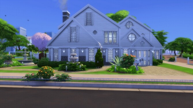 Sims 4 A Suburban Family Home by MarVlachou at TSR