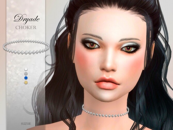 Sims 4 Dryade Choker by Suzue at TSR