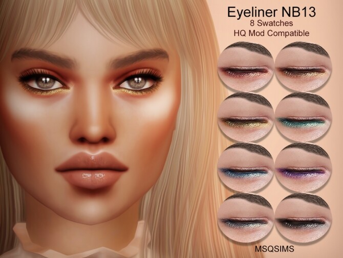 Sims 4 Eyeliner NB13 at MSQ Sims