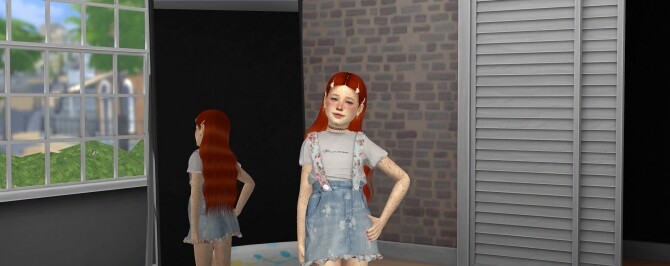 Sims 4 MARCELLE HAIR + KIDS AND TODDLER VERSION at REDHEADSIMS