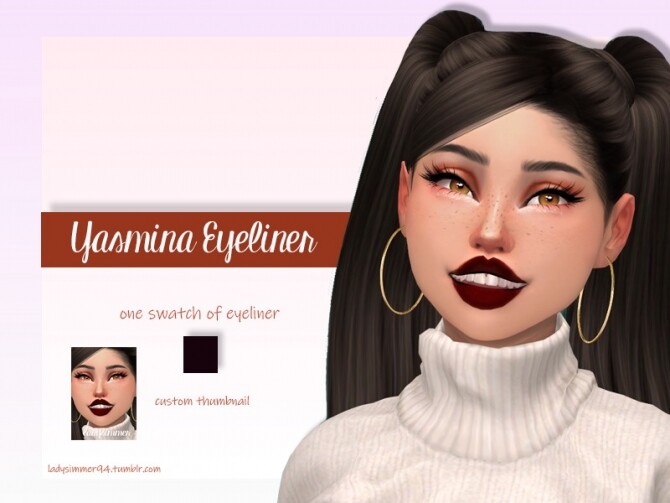 Sims 4 Yasmina Eyeliner by LadySimmer94 at TSR