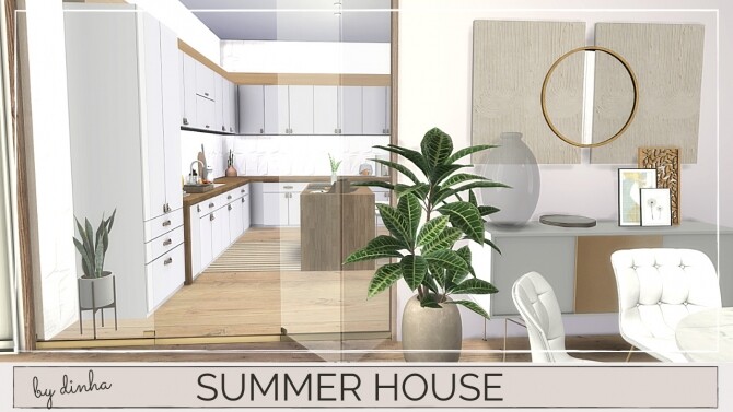 Sims 4 SUMMER HOUSE at Dinha Gamer