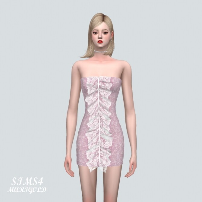 Sims 4 T H Mini Dress at Marigold