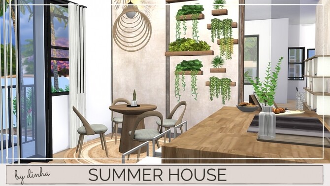 Sims 4 SUMMER HOUSE at Dinha Gamer