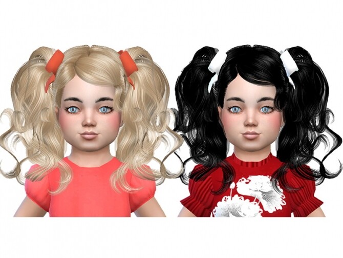 Sims 4 Hair and hair bow at Trudie55