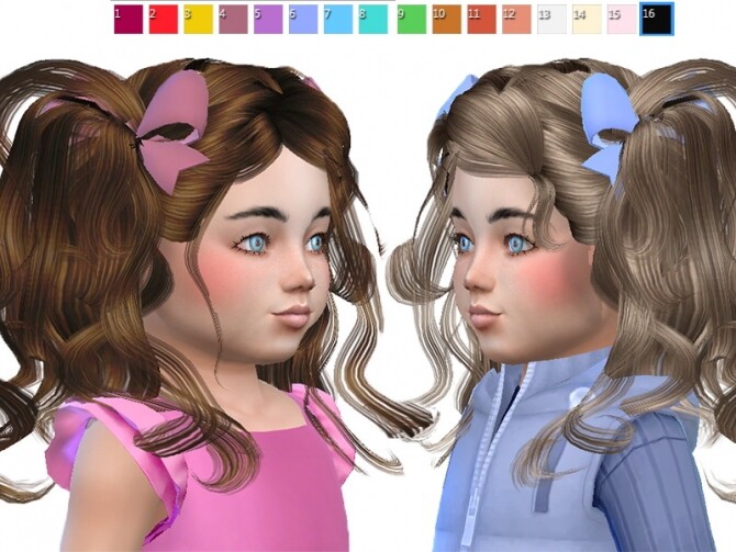 Sims 4 Hair and hair bow at Trudie55