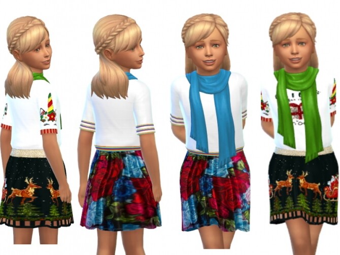 Sims 4 Sweet dress children by Louisa 1 at TSR