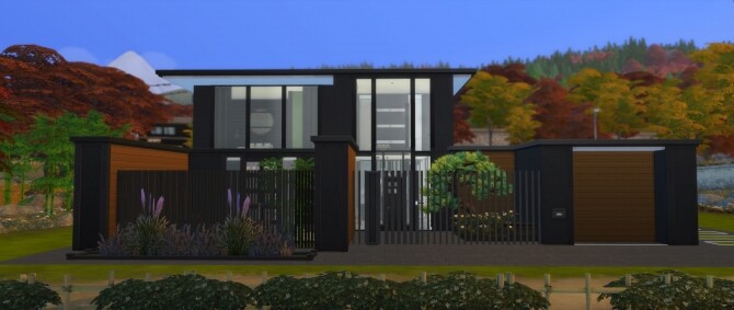 Sims 4 Japanese Modern Inspired House by lovethatcolor at Mod The Sims