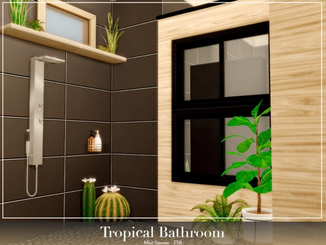 Sims 4 Tropical Bathroom by Mini Simmer at TSR