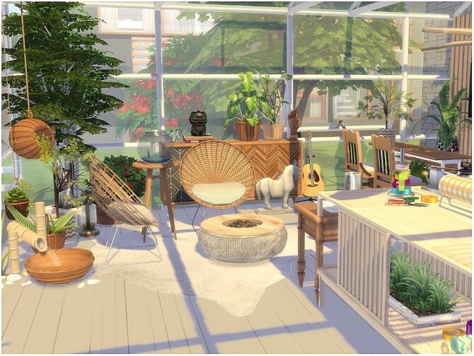 Sims 4 Winter Garden by lotsbymanal at TSR