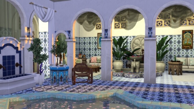 Sims 4 Cafe Riad at SimKat Builds