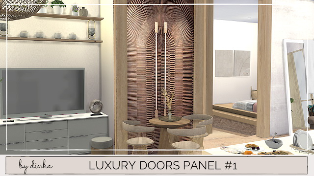 Sims 4 Luxury Doors Panel #1 at Dinha Gamer