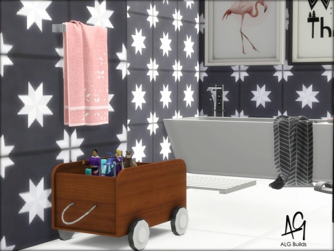 Sims 4 Jack and Jill Bath by ALGbuilds at TSR