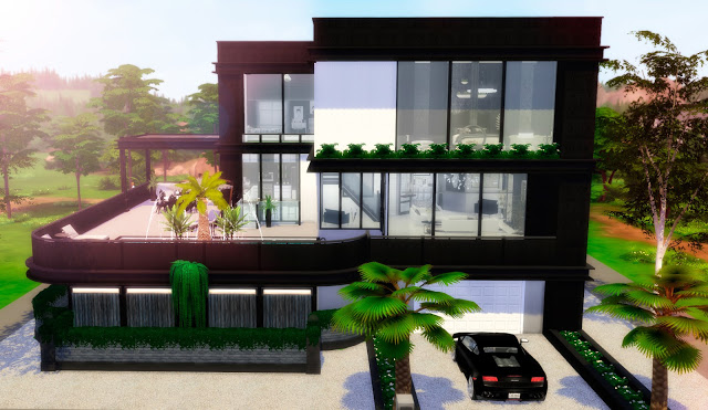 Sims 4 Modern Tumblr House at Lily Sims
