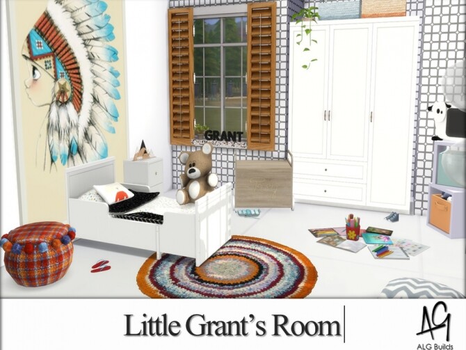 Sims 4 Little Grants Room by ALGbuilds at TSR