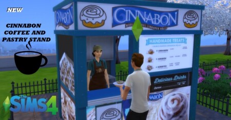Cinnabon coffee and pastry stand by ArLi1211 at Mod The Sims