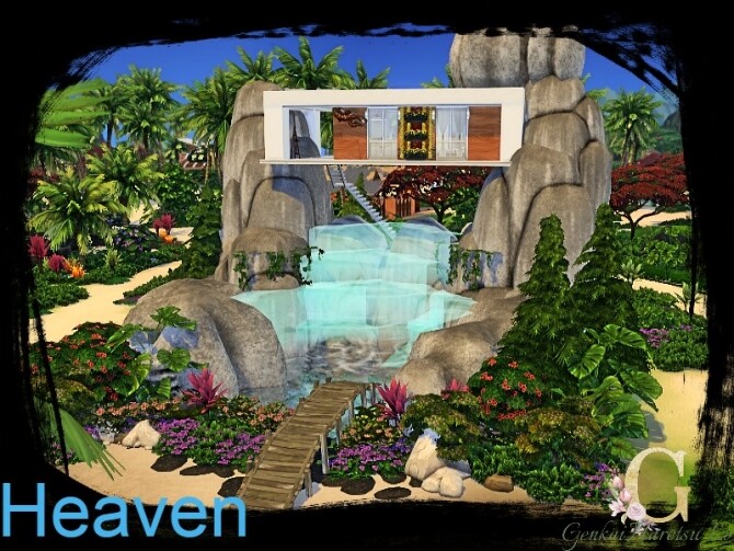 Sims 4 Heaven home by GenkaiHaretsu at TSR