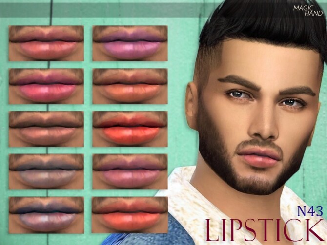 Sims 4 Lipstick N43 by MagicHand at TSR