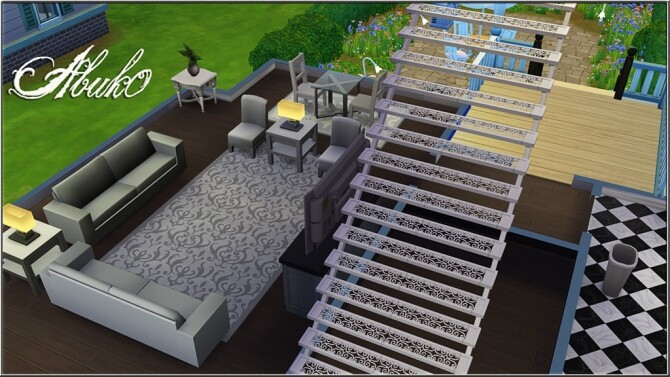 Sims 4 Patikal wrought iron stairs at Abuk0 Sims4