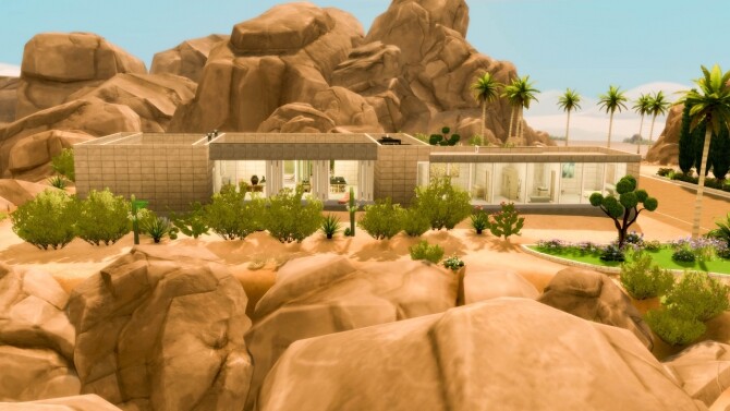 Sims 4 Tucson Mountain Retreat at SimKat Builds