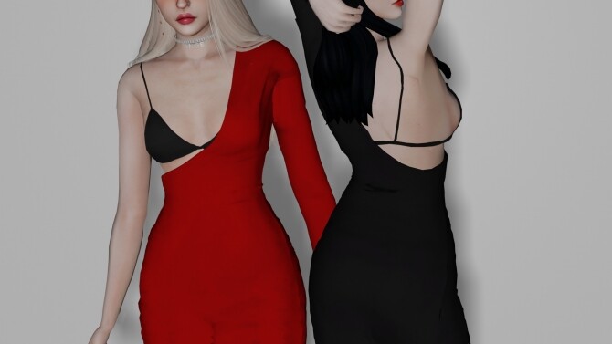 Sims 4 Trisha Dress at Clarity Sims