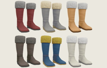 Fur Boots at Simiracle » Sims 4 Updates