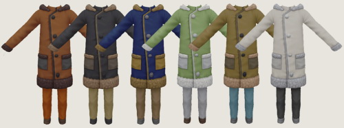 Sims 4 Suede Coat Kids Version at Simiracle