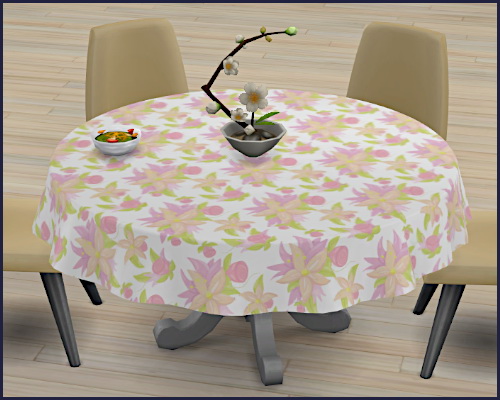 Sims 4 Set Tablecloth Mary at CappusSims4You