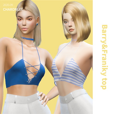 Sims 4 Barry & Franiky top at Charonlee