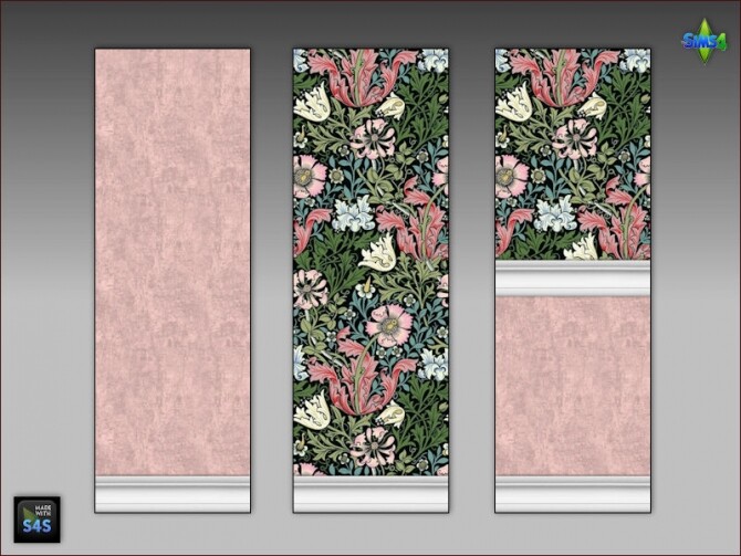 Sims 4 6 wallpaper sets for living room or bedroom at Arte Della Vita