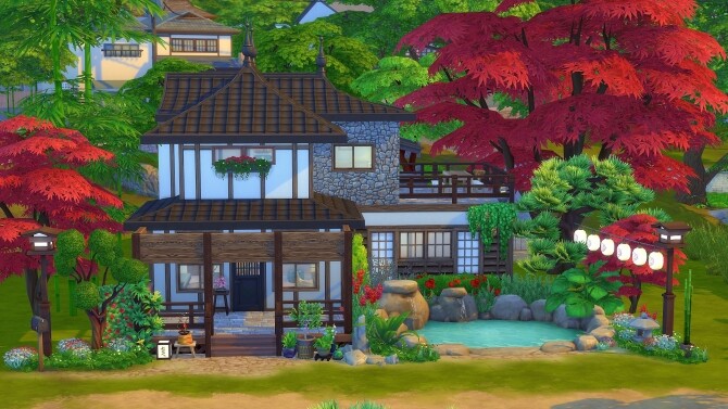 Sims 4 Lotus house at Studio Sims Creation