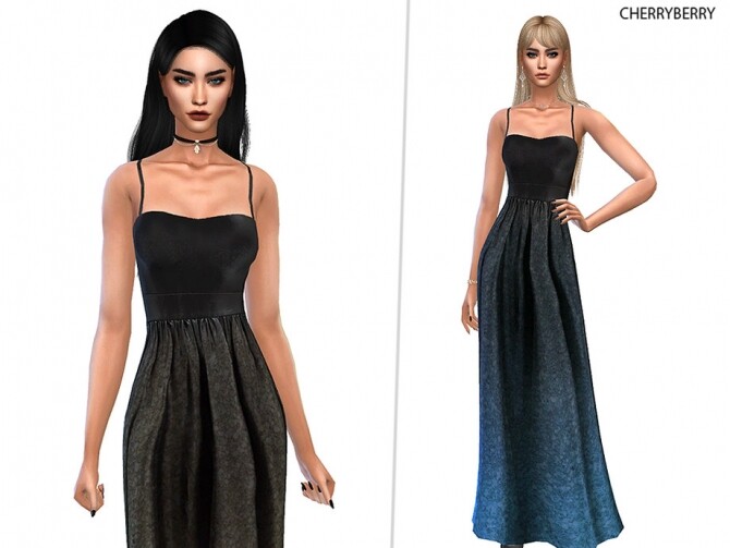 Sims 4 Regina Gown by CherryBerrySim at TSR
