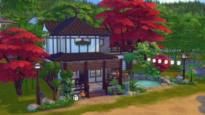 Sims 4 Lotus house at Studio Sims Creation