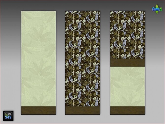 Sims 4 6 wallpaper sets for living room or bedroom at Arte Della Vita