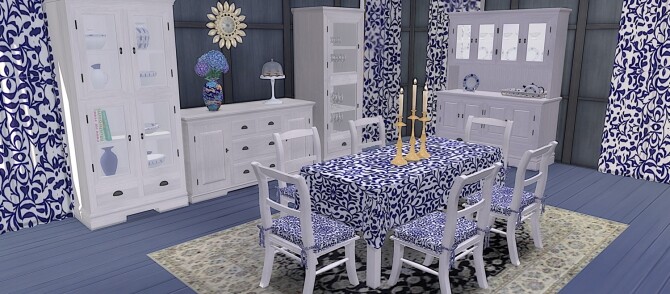 Sims 4 Emile Dining Room at LIZZY SIMS