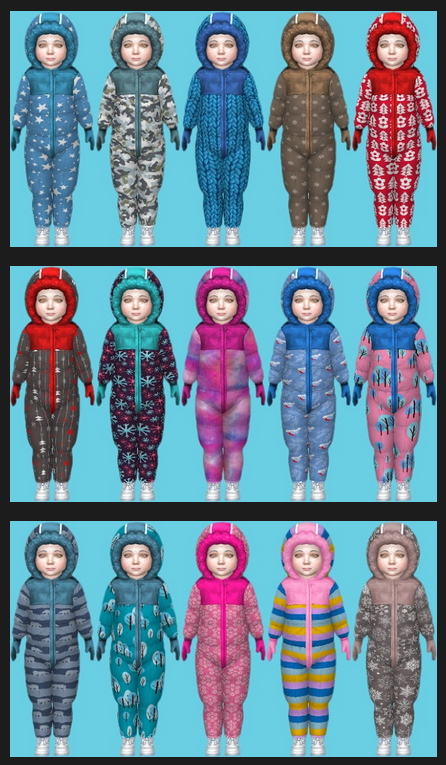 Sims 4 Snowy Escape Toddlers Winter Outfit at Annett’s Sims 4 Welt