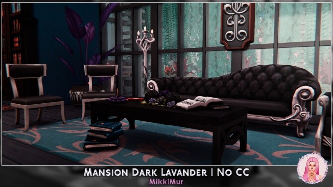 Sims 4 Mansion Dark Lavander at MikkiMur